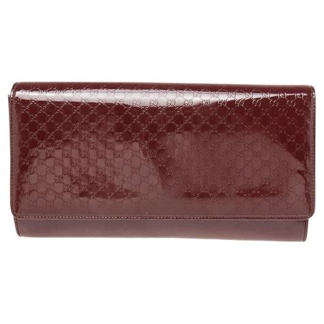 gucci broadway microguccissima patent leather evening clutch burgundy|Gucci Patent Microguccissima Broadway Clutch .